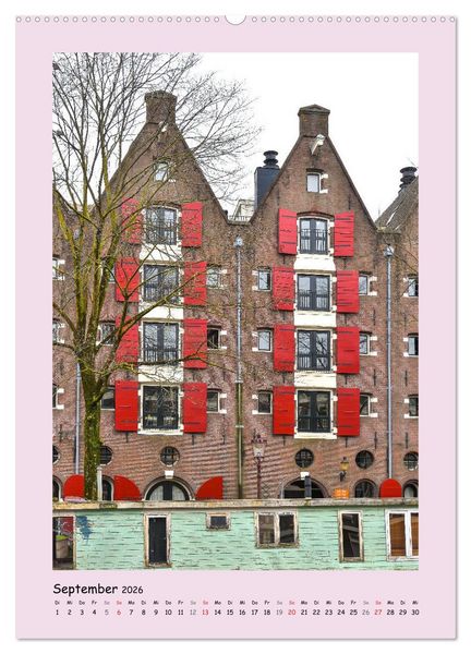 Produktbild: Amsterdam - Alles nur Fassade (hochwertiger Premium Wandkalender 2026 DIN A2 hoch), Kunstdruck in Hochglanz