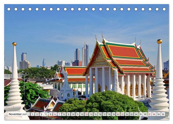 Produktbild: Bangkok und Kuala Lumpur - Megast&auml;dte Asiens (Tischkalender 2027 DIN A5 quer), CALVENDO Monatskalender