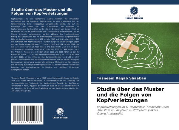 Produktbild: Studie &uuml;ber das Muster und die Folgen von Kopfverletzungen