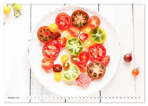 Produktbild: Alte Historische Tomaten (hochwertiger Premium Wandkalender 2026 DIN A2 quer), Kunstdruck in Hochglanz