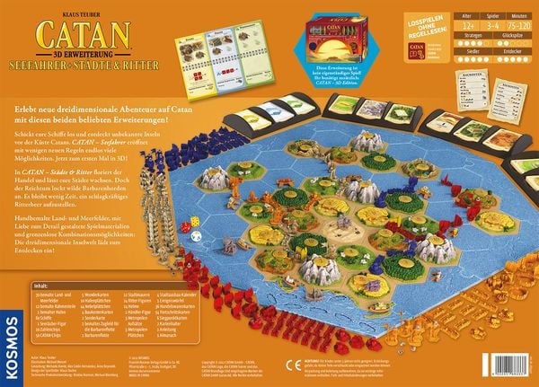 Produktbild: Catan 3D Seefahrer + St&auml;dte & Ritter