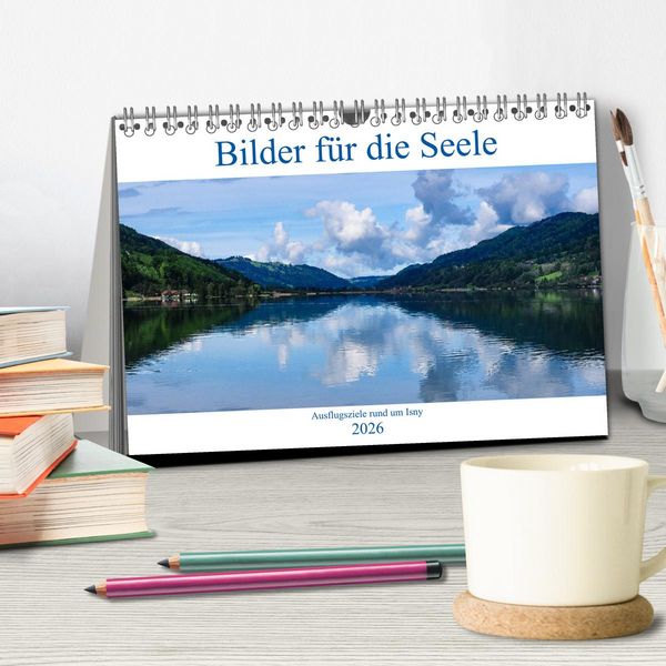 Produktbild: Ausflugsziele rund um Isny (Tischkalender 2026 DIN A5 quer), CALVENDO Monatskalender