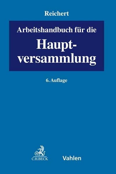 Produktbild: Arbeitshandbuch f&uuml;r die Hauptversammlung
