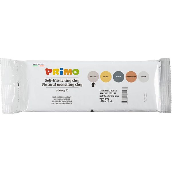 Produktbild: Creativ Company Selbsth&auml;rtender Ton, Hellgrau, 1000 g