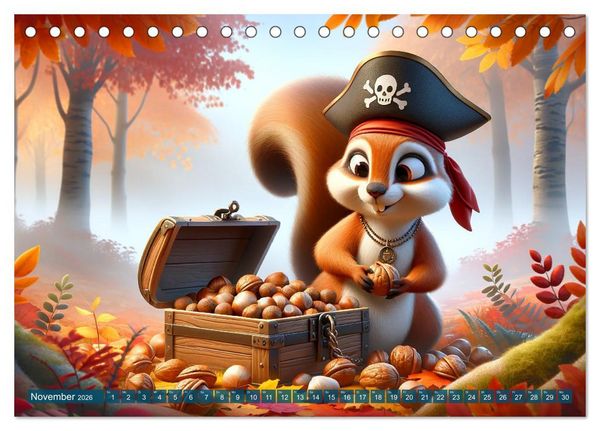 Produktbild: Kleine Piraten, Gro&szlig;e Tr&auml;ume" - Ein Kalender f&uuml;r junge Entdecker (Tischkalender 2026 DIN A5 quer), CALVENDO Monatskalender