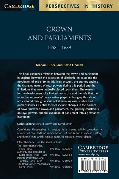 Produktbild: Crown and Parliaments, 1558 - 1689