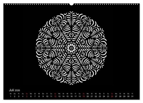 Produktbild: Entspannung und Ruhe durch Mandalas (hochwertiger Premium Wandkalender 2026 DIN A2 quer), Kunstdruck in Hochglanz