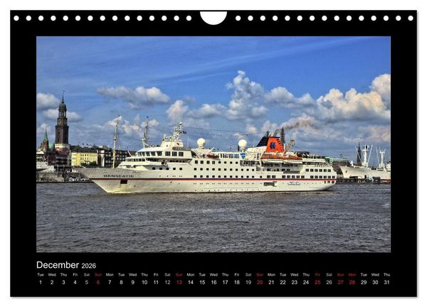 Produktbild: Destination Hamburg 2026 (Wall Calendar 2026 DIN A4 landscape), CALVENDO 12 Month Wall Calendar