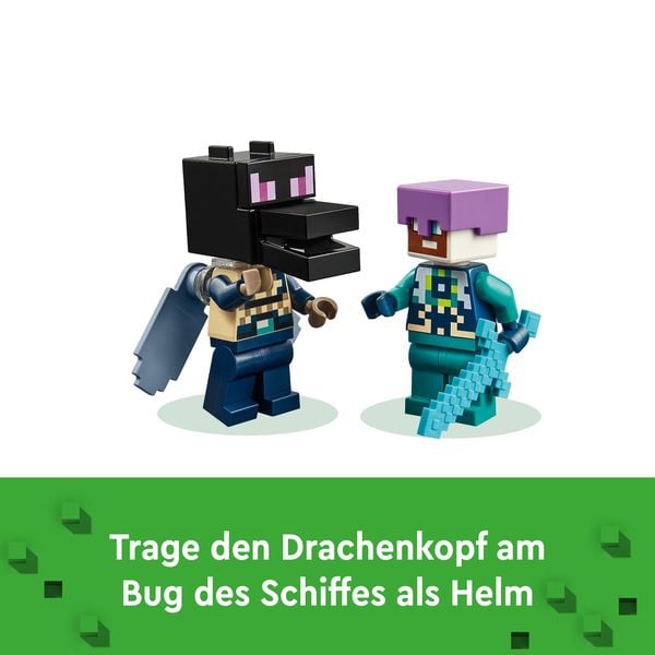 Produktbild: LEGO Minecraft 21264 Der Enderdrache und das Endschiff, Spielzeug