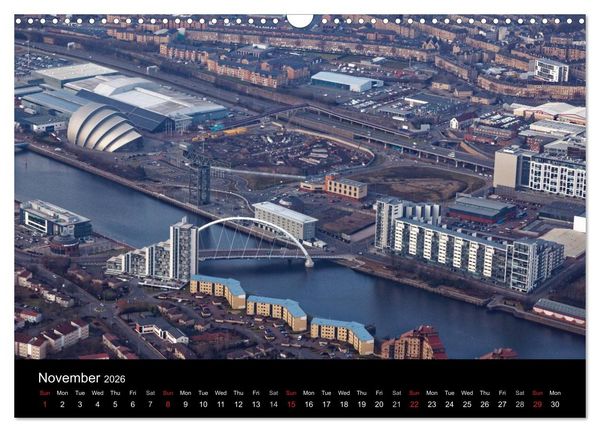 Produktbild: Glasgow from the Air (Wall Calendar 2026 DIN A3 landscape), CALVENDO 12 Month Wall Calendar