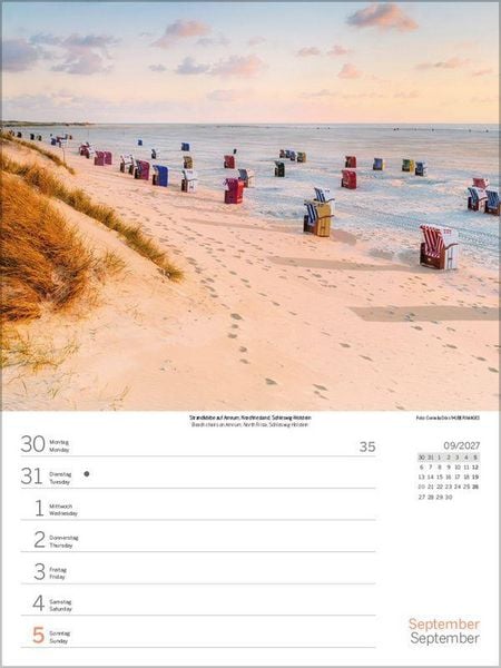 Produktbild: Nord- und Ostsee Wochenkalender 2027