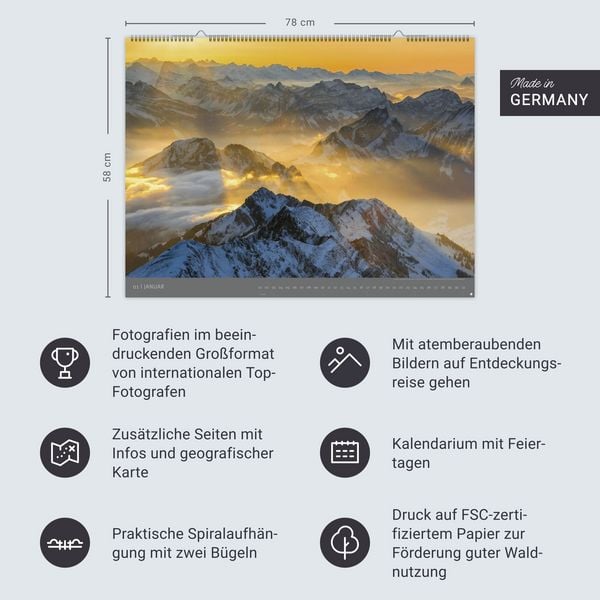 Produktbild: Naturwunder Europas - Edition Alexander von Humboldt Kalender 2027