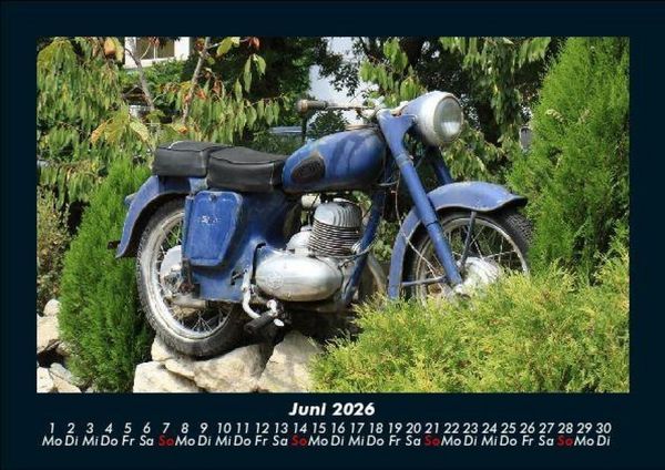 Produktbild: Motorr&auml;der 2026 Fotokalender DIN A5