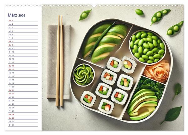 Produktbild: Lunchpaket Love - Einfach, lecker, gesund (Wandkalender 2026 DIN A2 quer), CALVENDO Monatskalender