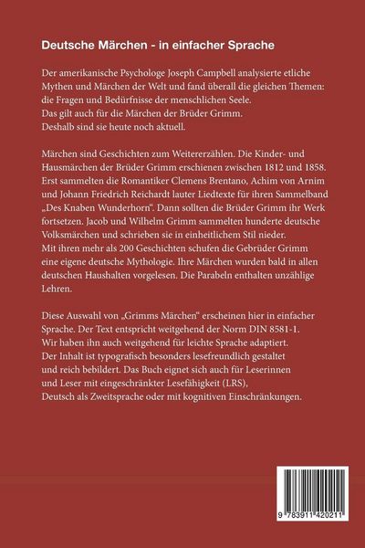 Produktbild: Deutsche M&auml;rchen in einfacher Sprache