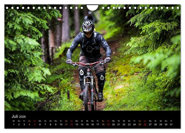 Produktbild: Mountainbike Freeride Momente (Wandkalender 2026 DIN A4 quer), CALVENDO Monatskalender