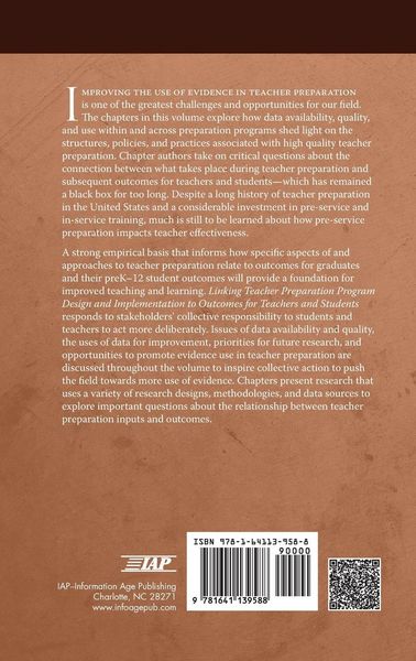 Produktbild: Linking Teacher Preparation Program Design and Implementation to Outcomes for Teachers and Students (hc)
