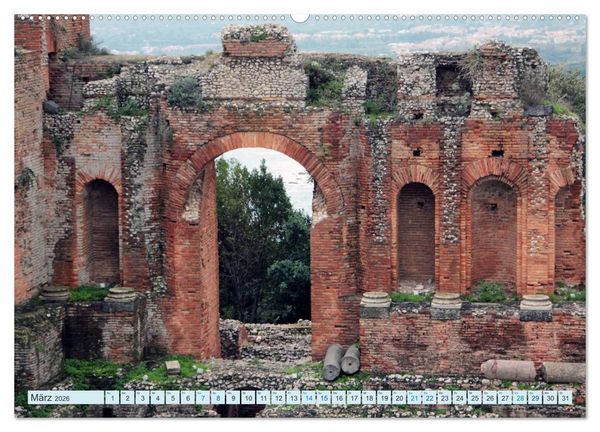 Produktbild: Taormina Siziliens Perle (Wandkalender 2026 DIN A2 quer), CALVENDO Monatskalender
