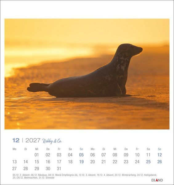 Produktbild: Robby & Co. Postkartenkalender 2027