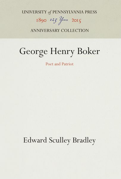 Produktbild: George Henry Boker
