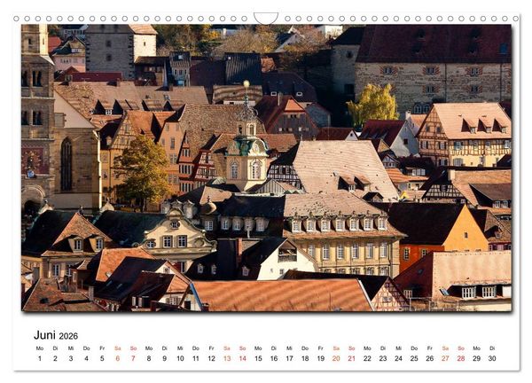 Produktbild: Aus der Ferne: Schw&auml;bisch Hall 2026 (Wandkalender 2026 DIN A3 quer), CALVENDO Monatskalender