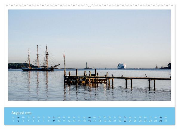 Produktbild: Kiel: Maritime Impressionen (Wandkalender 2026 DIN A2 quer), CALVENDO Monatskalender