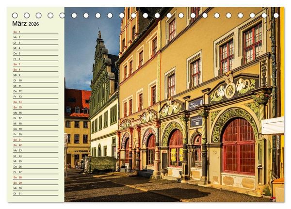 Produktbild: Weimar - Mit Plan durch das Jahr (Tischkalender 2026 DIN A5 quer), CALVENDO Monatskalender