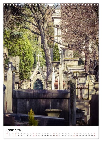 Produktbild: Le Cimeti&egrave;re du P&egrave;re-Lachaise in Paris (Wandkalender 2026 DIN A3 hoch), CALVENDO Monatskalender