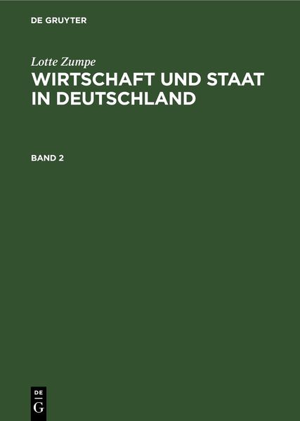 Produktbild: Wirtschaft und Staat in Deutschland w&auml;hrend der Weimarer Republik