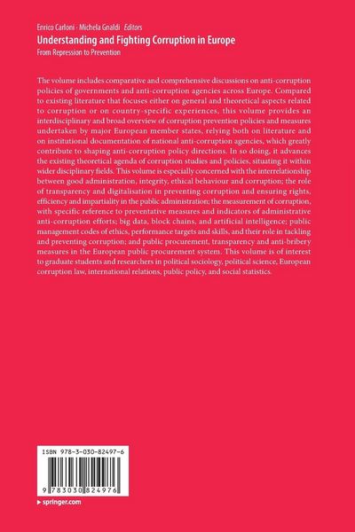 Produktbild: Understanding and Fighting Corruption in Europe