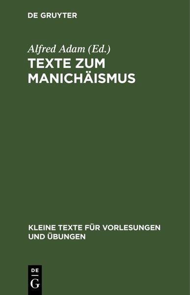Produktbild: Texte zum Manich&auml;ismus
