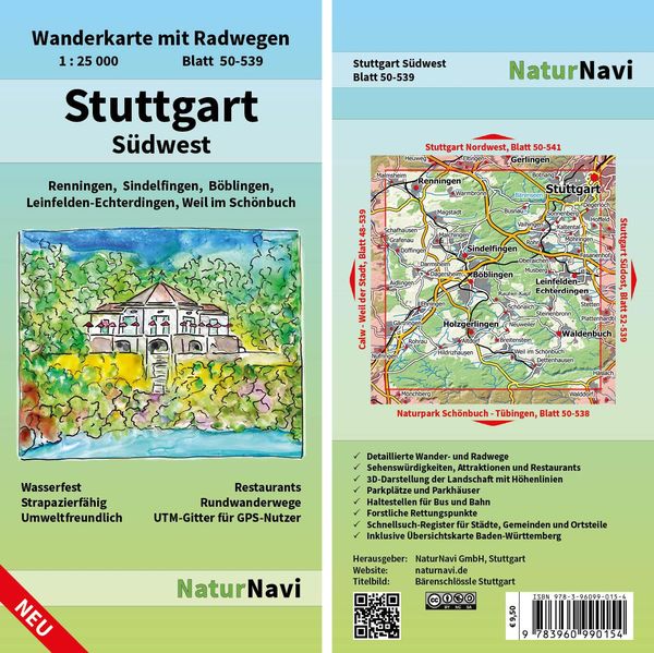 Produktbild: Stuttgart S&uuml;dwest 1 : 25 000