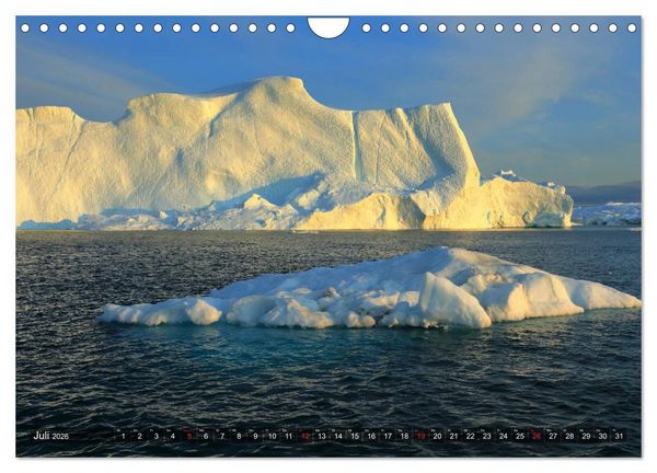 Produktbild: Gr&ouml;nland - Ilulissat und die Diskobucht (Wandkalender 2026 DIN A4 quer), CALVENDO Monatskalender