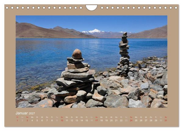 Produktbild: Tibet - Auf dem Dach der Welt (Wandkalender 2027 DIN A4 quer), CALVENDO Monatskalender