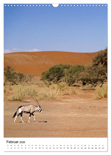 Produktbild: Naturparadies Namibia (Wandkalender 2026 DIN A3 hoch), CALVENDO Monatskalender
