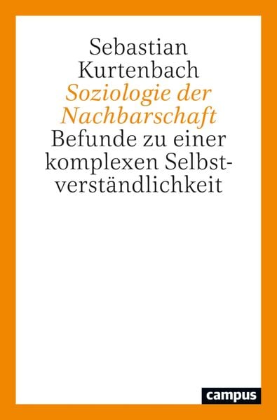 Produktbild: Soziologie der Nachbarschaft