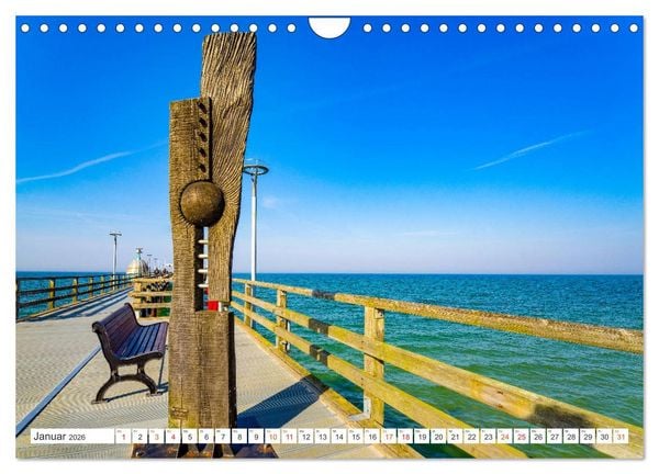 Produktbild: Zingst Stadtansichten (Wandkalender 2026 DIN A4 quer), CALVENDO Monatskalender