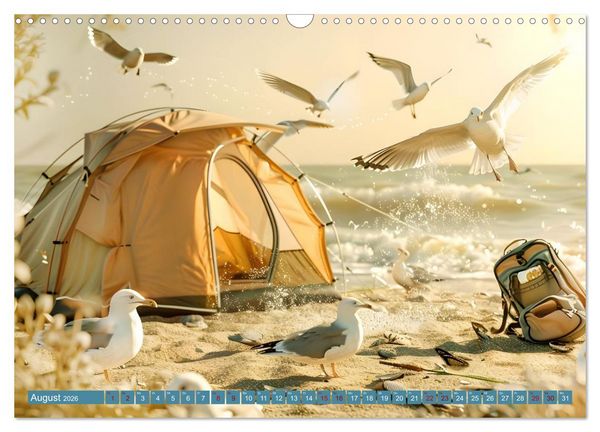 Produktbild: Camping Extreme (Wandkalender 2026 DIN A3 quer), CALVENDO Monatskalender