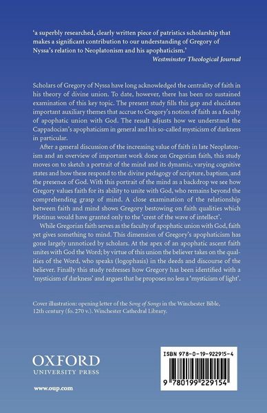 Produktbild: Gregory of Nyssa and the Grasp of Faith