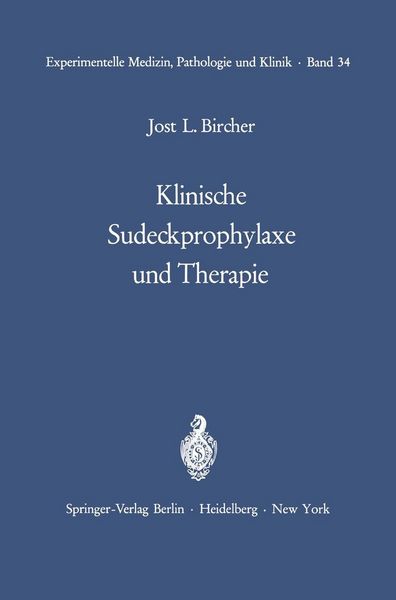 Produktbild: Klinische Sudeckprophylaxe und Therapie