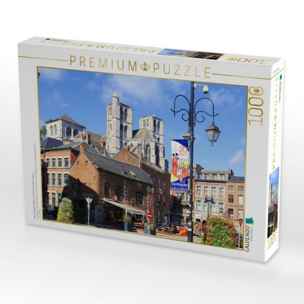 Produktbild: CALVENDO Puzzle Huy in Belgien, Blick zur Stiftskirche Notre-Dame | 1000 Teile Lege-Gr&ouml;&szlig;e 64x48cm Foto-Puzzle f&uuml;r gl&uuml;ckliche Stunden