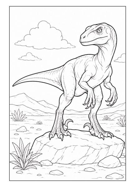 Produktbild: Dinosaurier Malbuch f&uuml;r Kinder von 6-10 Jahren mit 70 starken Ausmalmotiven