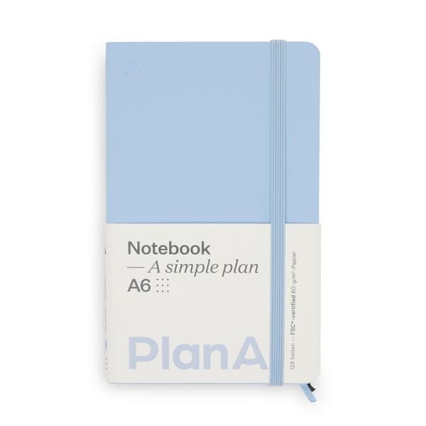 Produktbild: Notizbuch A6 Softcover French Blue Punktiert, 128 Seiten