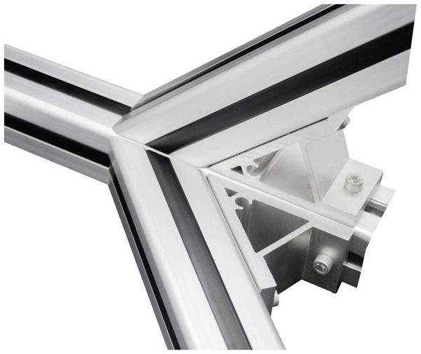 Produktbild: TRU COMPONENTS 45&deg; support 3030 TC-10493220 Verbindungsst&uuml;ck 45&deg; Aluminium 1St.