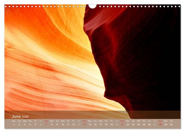 Produktbild: Lights and Colours of the Antelope Canyon (Wall Calendar 2026 DIN A3 landscape), CALVENDO 12 Month Wall Calendar