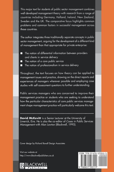 Produktbild: Managing Core Public Services