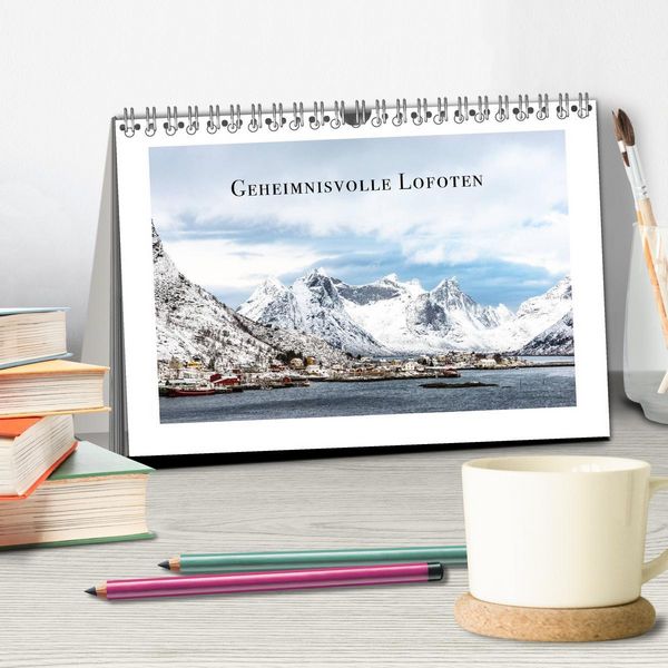 Produktbild: Geheimnisvolle Lofoten (Tischkalender 2026 DIN A5 quer), CALVENDO Monatskalender