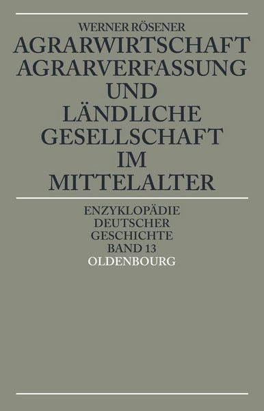 Produktbild: Agrarwirtschaft, Agrarverfassung und l&auml;ndliche Gesellschaft im Mittelalter