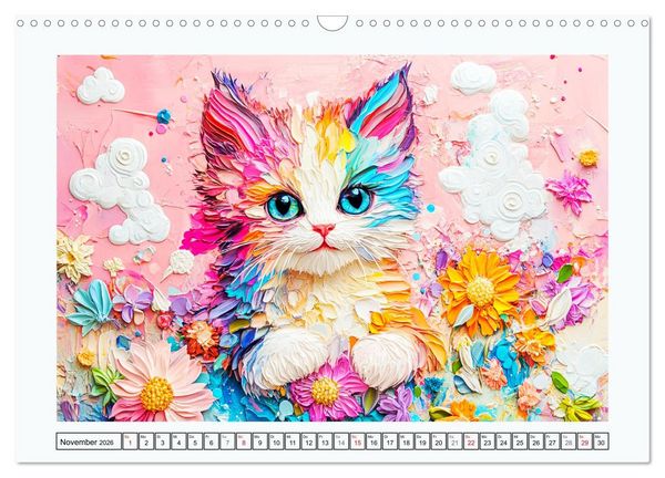 Produktbild: Luftige Collagen. Zauberhafte Tiere in fr&ouml;hlichen Farben (Wandkalender 2026 DIN A3 quer), CALVENDO Monatskalender