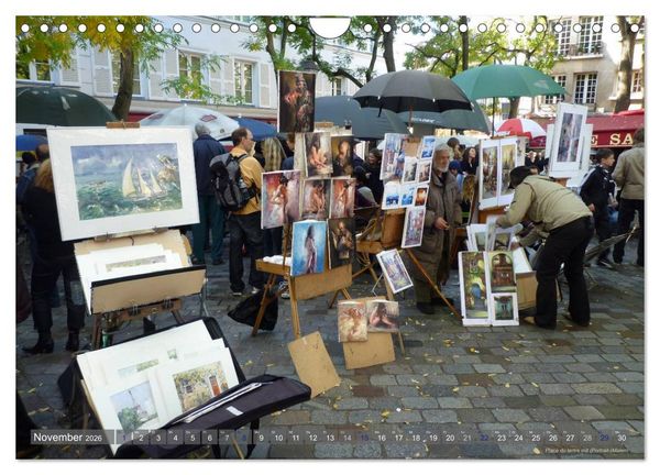 Produktbild: Paris Highlights Wandkalender 2026 DIN A3 quer (Wandkalender 2026 DIN A4 quer), CALVENDO Monatskalender